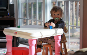 TJ at the table