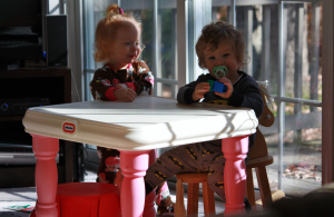 Jax approachs TJ at the table