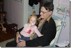 Jacqueline gets some Grampy time