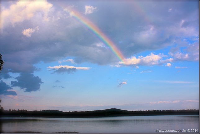 Rainbow over Abrams Pond 2014