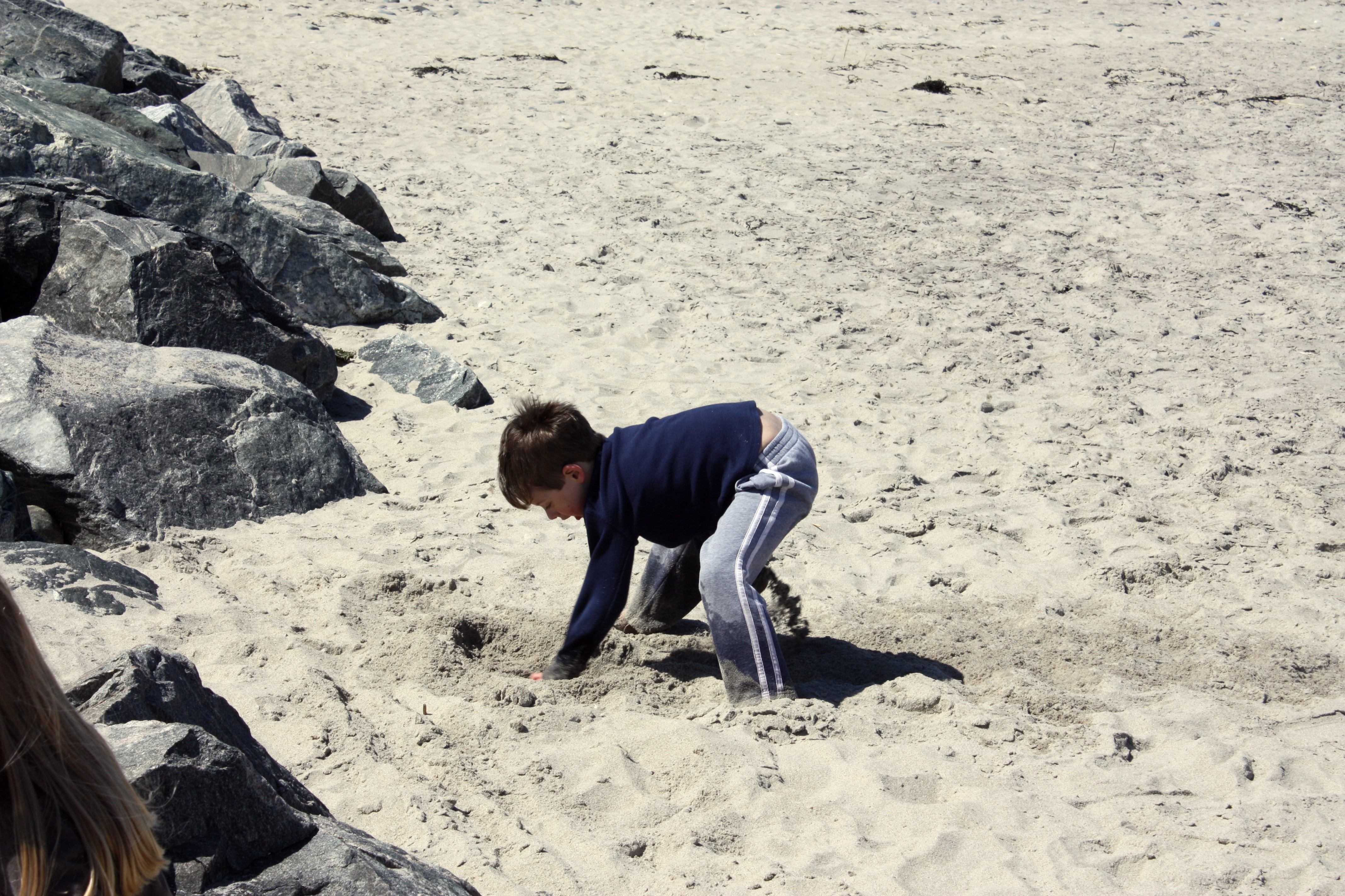Old school digging by hand