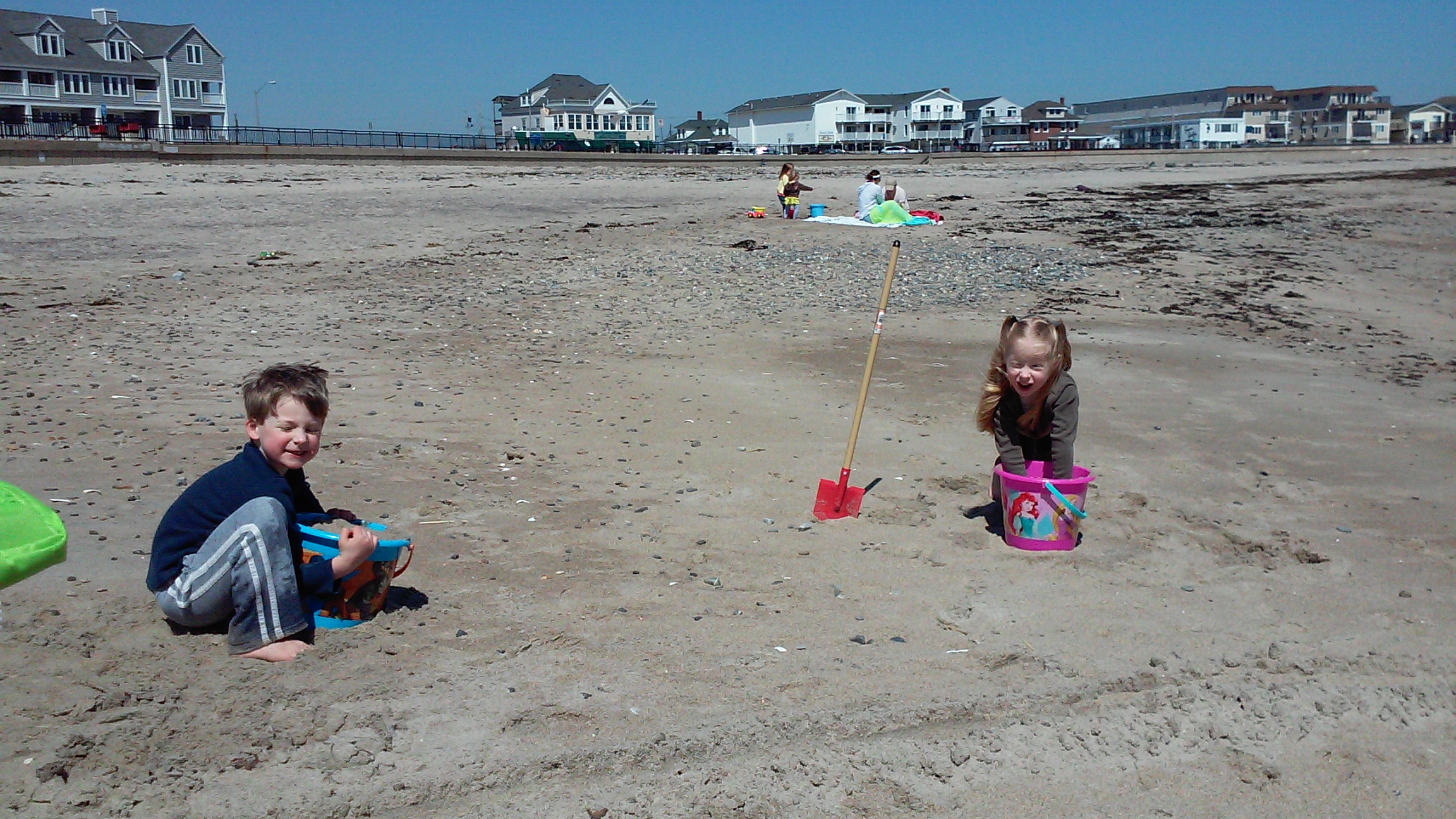 The twins told me how much they loved this beach and wanted to be assured that they could return
