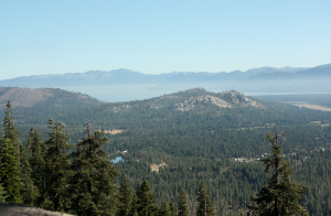 A view of Eldorado National Forest from Route 50