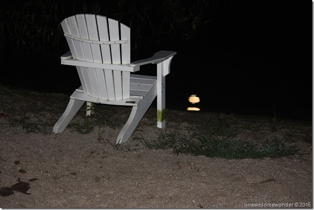 Chair by moon reflection
