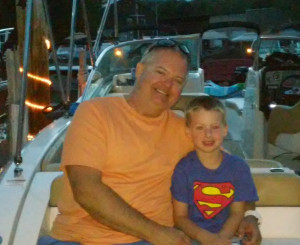 Theodore had to have his picture taken with the captain as well