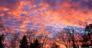 red sky