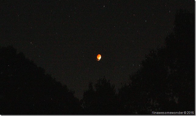 Lunar eclipse over 10 seconds