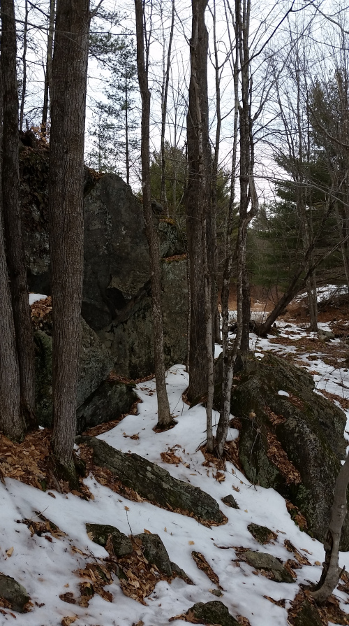 This slope was a little bit sketchy to get by, with so much ice.