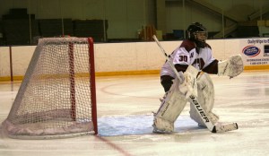 Ethan Smith in net. (c) 1inawesomewonder. (Photo by Charron)