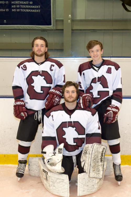 Sam Greenwood, Ben Roy, and Colin Holt. GHS Seniors. (C) 1inawesomewonder