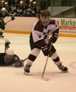 Max Lajeunesse with the game on his stick in OT. (c) 1inawesomewonder. (Photo by Charron)