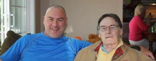 Dad and I, four years ago today. (c) 1inawesomewonder