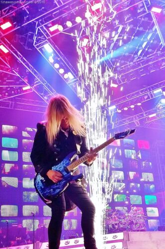 Chris Caffery playing guitar Trans-Siberian Orchestra SNHU Arena Manchester NH November 2016