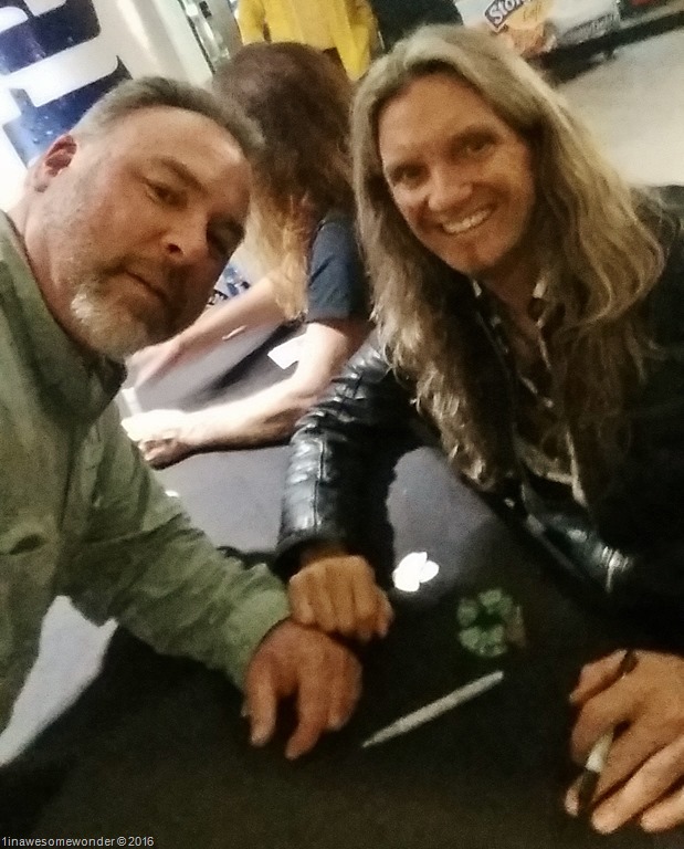 I may be the worst dual selfie taker in the Northeast, but at least Joel is good at it. Just a couple of lefty's hanging out. Thanks Joel, so good to have you back with TSO this tour.