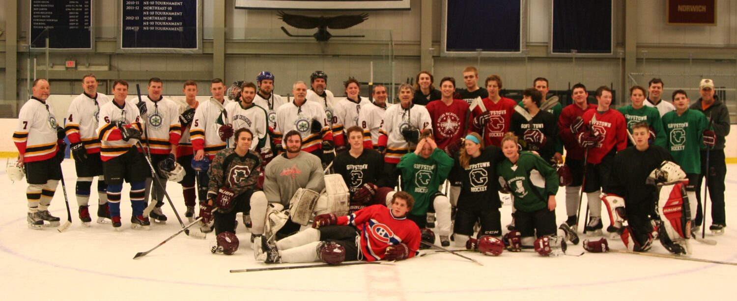 click on image to enlarge Goffstown Hockey Christmas Eve father-daughter-son skate 2016