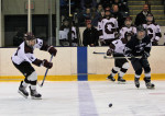 Colby Gamache moves the puck against St. Thomas. (C) 1inawesomewonder 2017. (Photo by Charron)