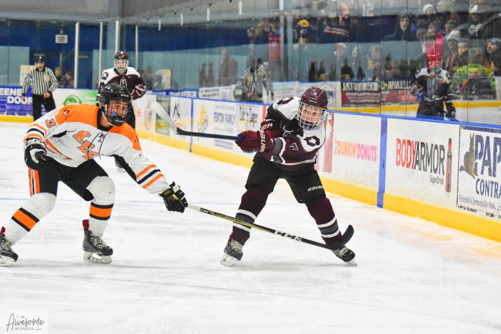 Grady lets a shot go at Keene MS