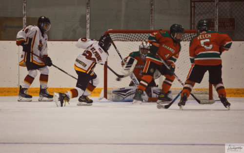 Point blank shot on goal